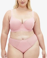 City Chic Plus Gemma Contour Longline Bra