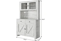 gaomon Kitchen Pantry Cabinet with Microwave Stand, Freestanding Hutch Cabinet with Buffet Cupboard