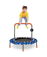 Gouun 36 Inch Mini Trampoline with Colorful Led Lights and Bluetooth Speaker