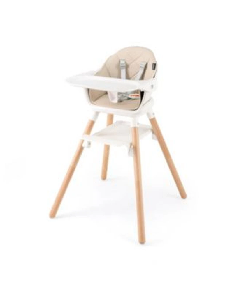 Gouun 6 In 1 Convertible Baby High Chair With Safety Harness Removable Tray
