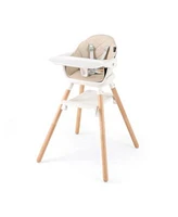 Gouun 6 In 1 Convertible Baby High Chair With Safety Harness Removable Tray