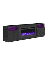 Boyel Living 36 inches Multifunctional Electric Fireplace Tv Stand