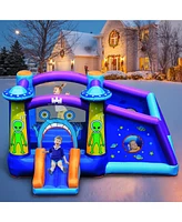 Gymax Inflatable Bouncer Alien Bounce HouseKids Jump Slide Ball Pit w/ 480W Blower