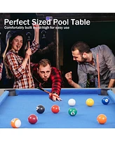 Inolait 54in Mini Billiard Game Table, Indoor Compact Arcade Pool Game Table