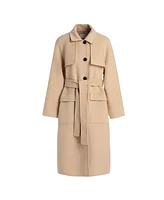 Bellemere Women's Beige Wool Coat