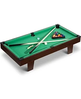 Sugift 36" Mini Tabletop Pool Table, Compact Billiards Game Set w/Accessories for Family Parties & Game Rooms