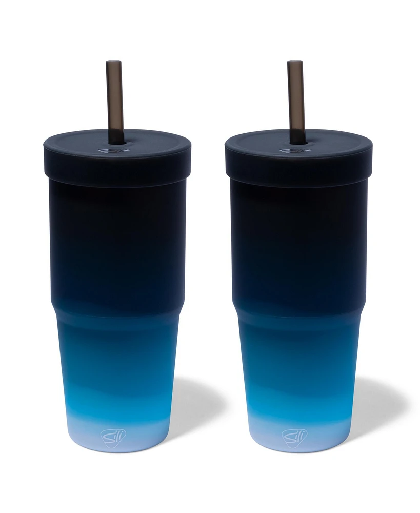 Silipint Straw Tumbler 32oz: 2 pk