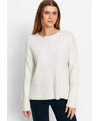 Olsen Women's Solid Melange Sweater