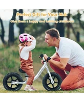 Sugift Aluminum Adjustable No Pedal Balance Bike for Kids