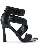 Dkny Women's Coda Signature Logo Ankle Strap Sandals