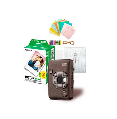 Fujifilm Instax Mini Liplay C Bronze Vn Ex D Us + Film (20exp) + Accessory Kit