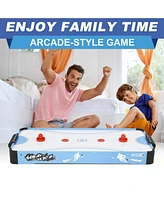 Inolait 40in Portable Air Hockey Game Table for Kids and Adults, Indoor Electric Game Table