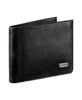 Levi's Men's Rfid Rugged Leather Passcase Bifold Wallet