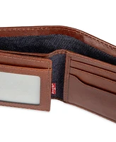 Levi's Men's Rfid Genuine Leather Extra-Capacity Traveler Bifold Wallet