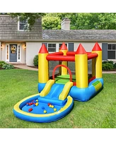Gouun Inflatable Kids Slide Bounce House with 550w Blower