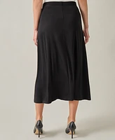 Kasper Women's Pull-On A-Line Maxi Skirt