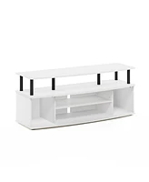 Furinno Jaya Large Entertainment Center Hold up to 55 in. Tv, White & Black