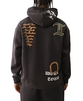 True Religion Men's Relaxed Fit Patch Graphic Hoodie