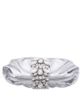 Nina Women's Crytal Frame Snap Clutch