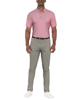 Pga Tour Men's Flamingo Geo-Print Performance Golf Polo Shirt