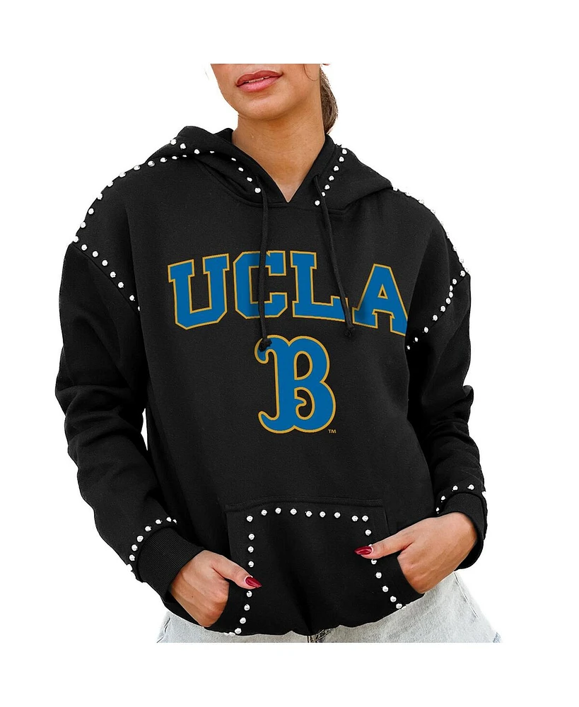 Gameday Couture Women's Black Ucla Bruins Studded Pullover Hoodie