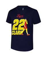 Outerstuff Big Boys and Girls Caitlin Clark Navy Indiana Fever Name Number Player T-Shirt