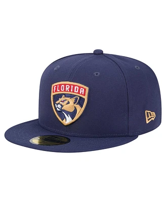 New Era Men's Navy Florida Panthers Core 59FIFTY Fitted Hat