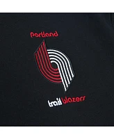 Mitchell & Ness Men's Black Portland Trail Blazers Hardwood Classics City Collection Fleece Pullover Hoodie