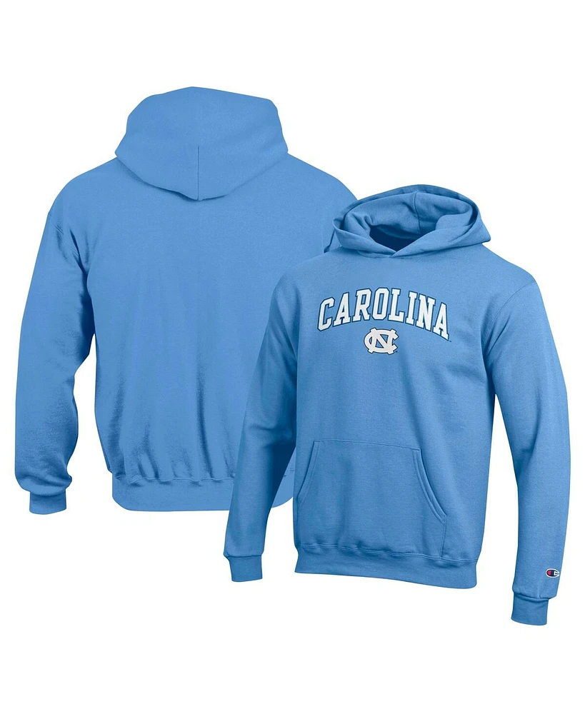 Champion Big Boys and Girls Carolina Blue North Tar Heels Campus Pullover Hoodie