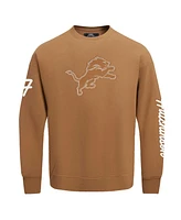 Pro Standard Men's Aidan Hutchinson Brown Detroit Lions Pullover Crewneck Sweatshirt