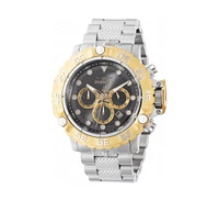 Invicta Men's 47182 Subaqua Quartz Chronograph Gunmetal, Gold Dial Watch