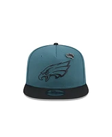 New Era Men's Green Philadelphia Eagles 2024 Inspire Change A-Frame 9FIFTY Snapback Hat