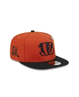 New Era Men's Orange Cincinnati Bengals 2024 Inspire Change A-Frame 9FIFTY Snapback Hat
