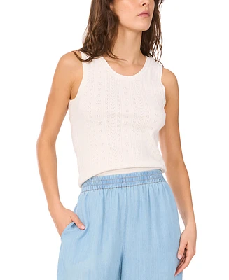 1.state Women's Pointelle Sleeveless Sweater