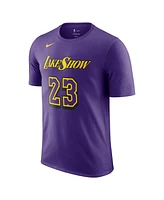 Nike Men's Purple Lebron James Los Angeles Lakers 2024/25 City Edition Name Number T-Shirt