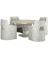 Mezzanine 5-Pc. Dining Set (Round Table & 4 Host Chairs)