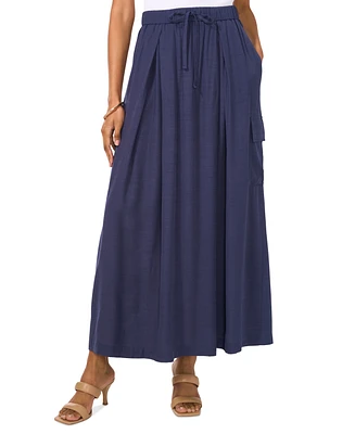 Vince Camuto Women's Drawstring-Waist Cargo Maxi Skirt