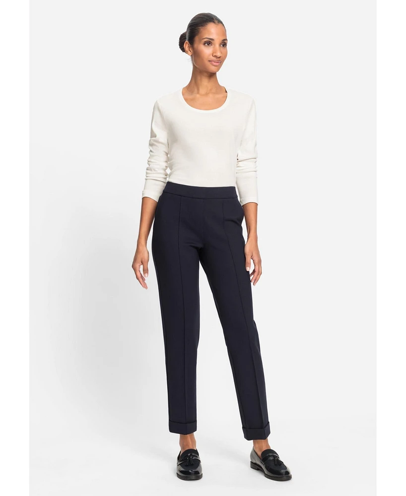 Olsen Women's Lisa Fit Cropped Pull-On Jersey Pant