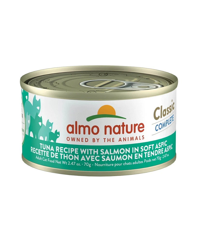 Almo Nature Classic Complete Cat 12pk (2.47oz): Tuna Recipe W/ Salmon In Soft Aspic