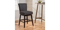 The Pop Home 31.25 Inch Swivel Counter Bar Stools,Wood Frame Chairs for Kitchen Island and Dining Room,1PK-The