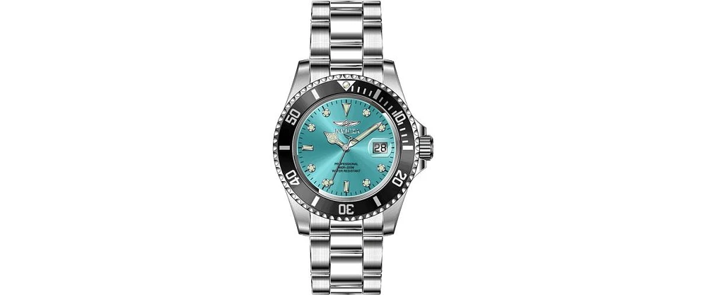 Invicta Men's 47356 Pro Diver Quartz 3 Hand Turquoise, Blue Dial Watch