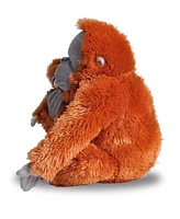 Wild Republic Mom & Baby Orangutan Stuffed Animal, 12 Inches