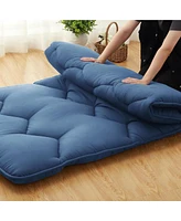 gaomon Queen Japanese Futon Mattress, Foldable Roll-Up Floor Mat, Tatami & Camping Pad