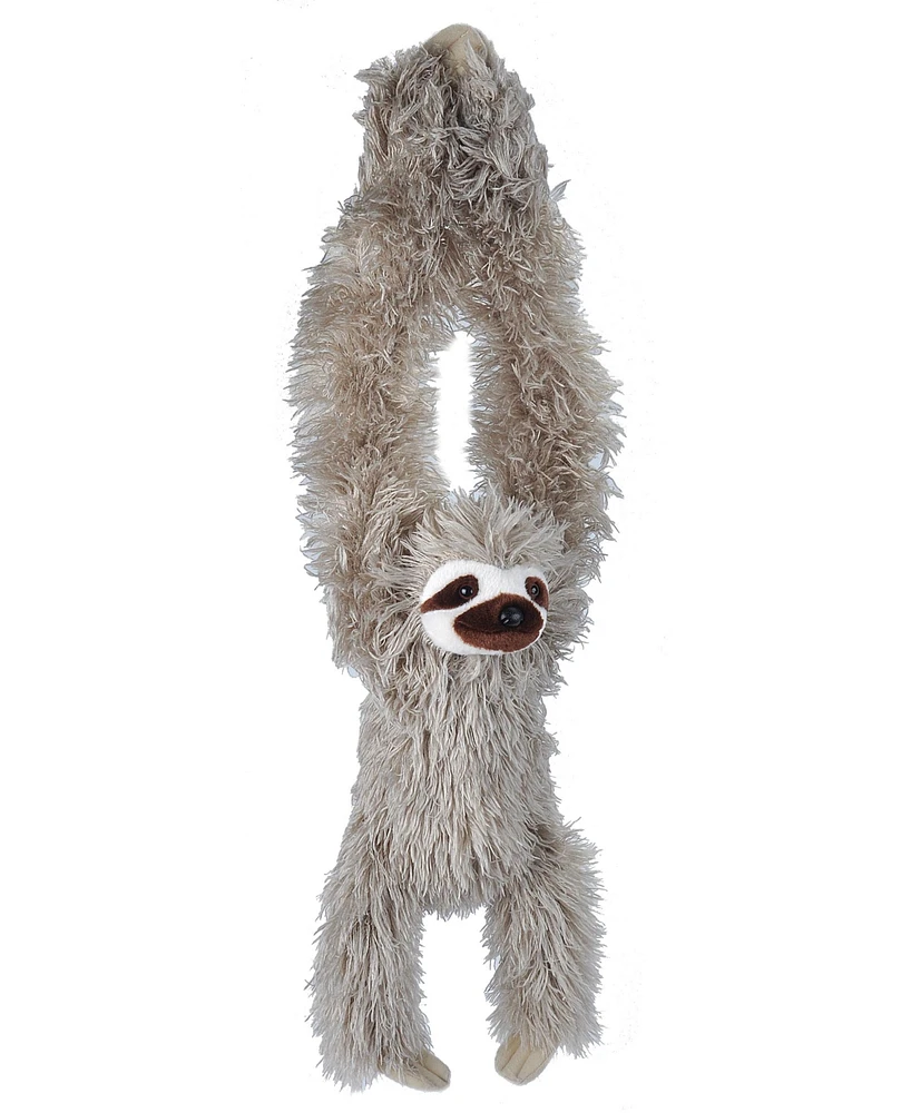 Wild Republic Hanging Monkey Three Toed Sloth Stuffed Animal, 20 Inches