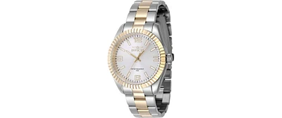 Invicta Women's Specialty Quartz 3 Hand Silver Dial Watch