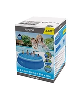 Jleisure 17808 12 Ft x 30" Prompt Set Inflatable Outdoor Backyard Swimming Pool