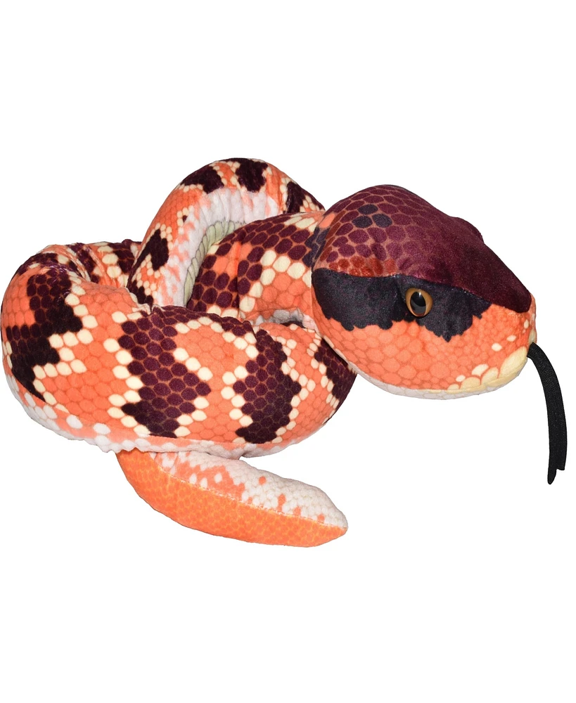 Wild Republic Plush Snake Eastern Cottonmouth Snake Stuffed Animal, 54 Inches