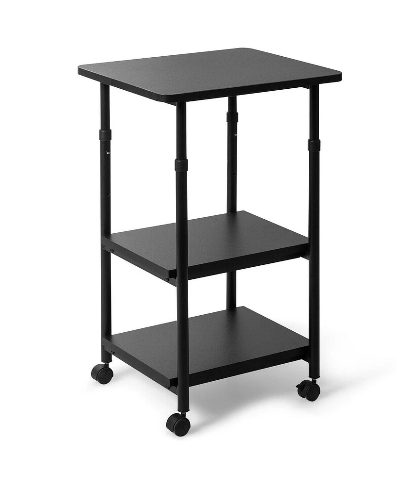 Gouun 3-tier Adjustable Printer Stand with 360° Swivel Casters