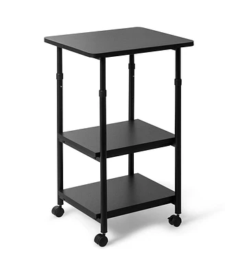 Gouun 3-tier Adjustable Printer Stand with 360° Swivel Casters