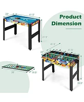 Gouun 12-in-1 Combo Game Table Set with Foosball Air Hockey Pool Chess and Ping Pong